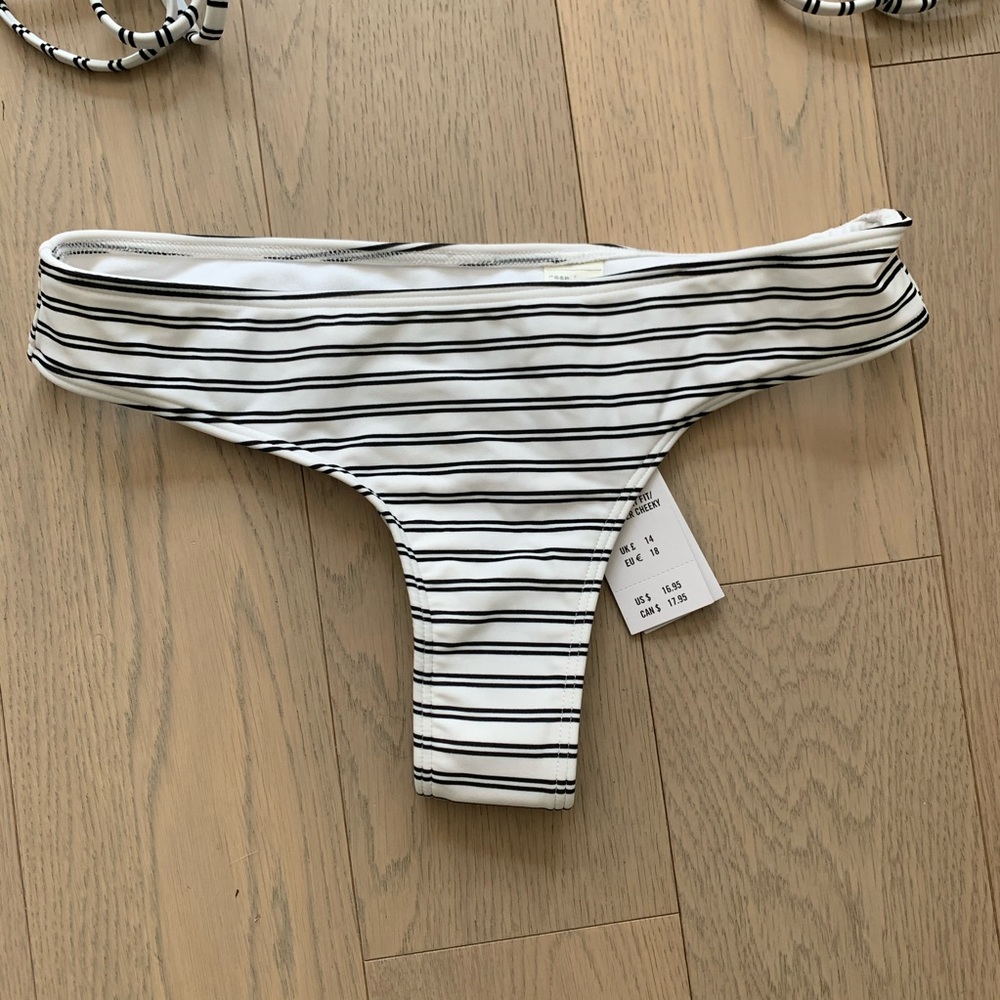 Hollister striped bikini bottom